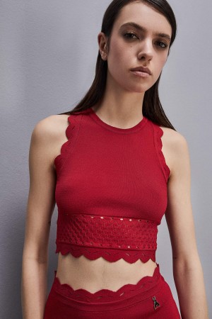 Patrizia Pepe Viscose Blend Top Rot | 648971-OQX