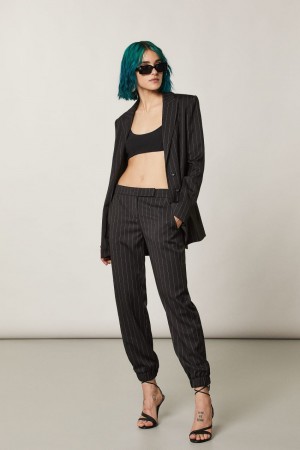 Patrizia Pepe Viscose Jogging Pants Schwarz | 437658-YEI