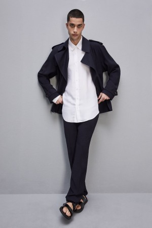 Patrizia Pepe Viscose Twill Jacquard Shirt Weiß | 986735-MLE